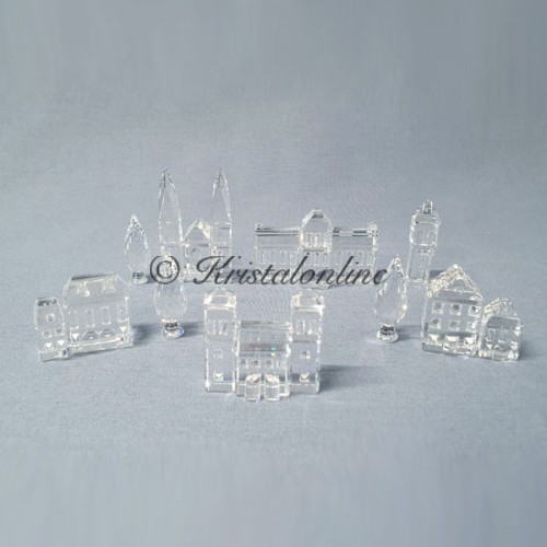 Swarovski Kristal | Silver Crystal | Kristal Stad | Stad - Compleet - 11 Delen